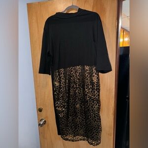 Black and gold dress